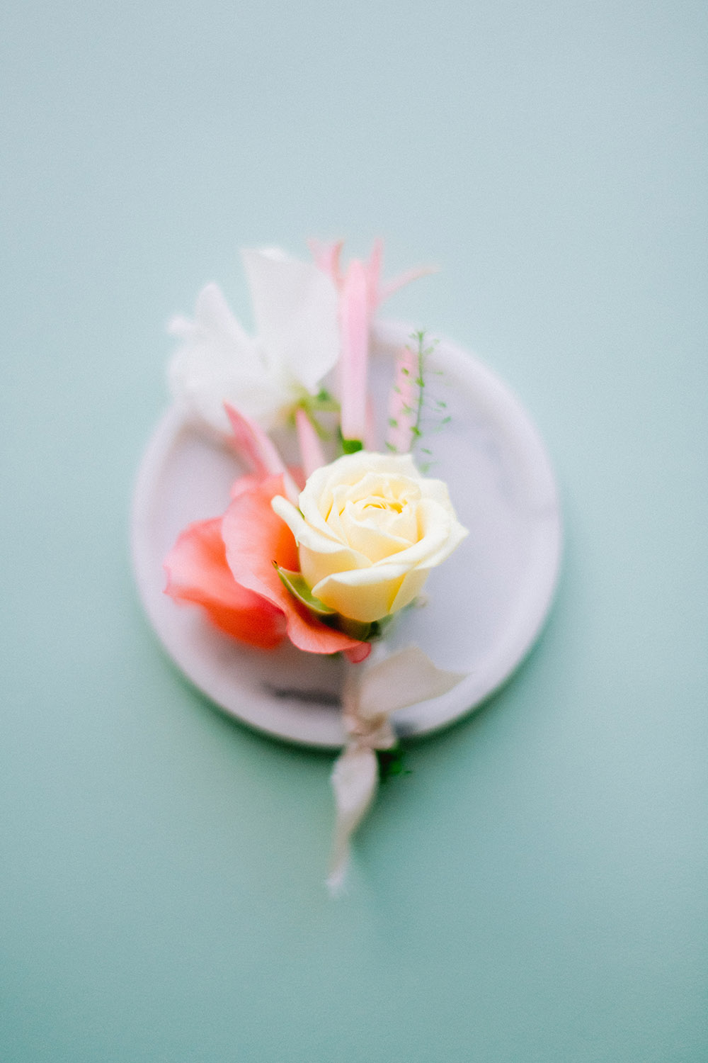 flowers for the groom